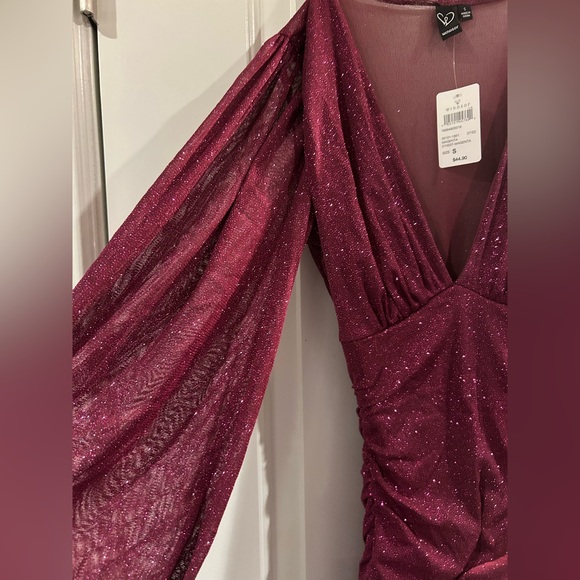 Never worn with tags! Windsor Glitter Mini Dress - Picture 3 of 7